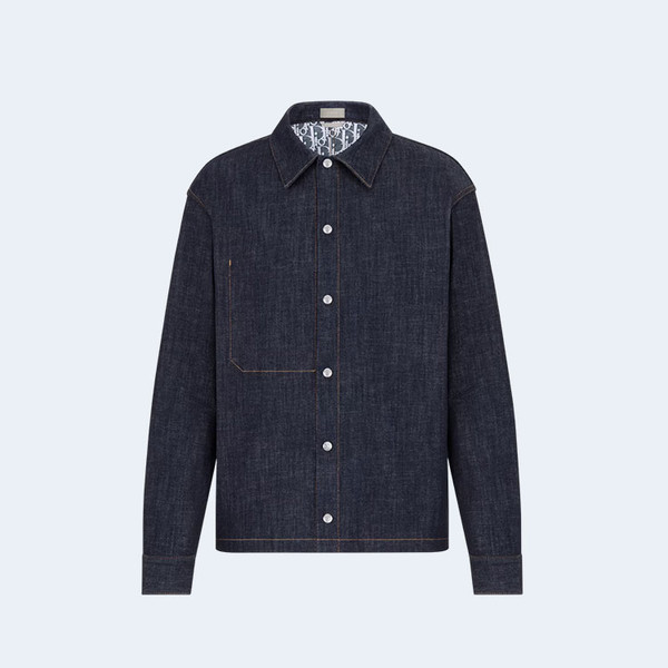 디올 오블리크 코튼 데님 오버셔츠