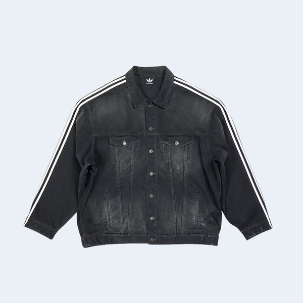 발렌시아가 x 아디다스 오버사이즈 데님 자켓