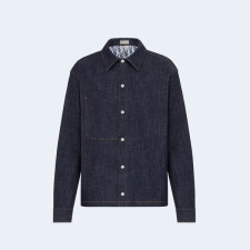 디올 오블리크 코튼 데님 오버셔츠